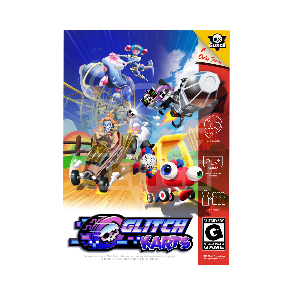 Glitch Karts Poster