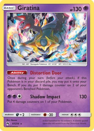 Giratina 097/214 [SM  Lost Thunder]  - Reverse Holofoil