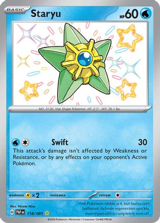 Staryu 118/091 [SV Paldean Fates]  - Holofoil