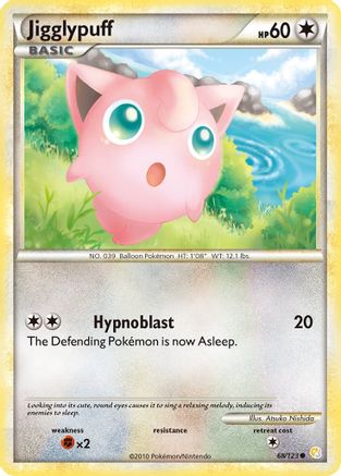 Jigglypuff 068/123 [HeartGold SoulSilver]  - Reverse Holofoil
