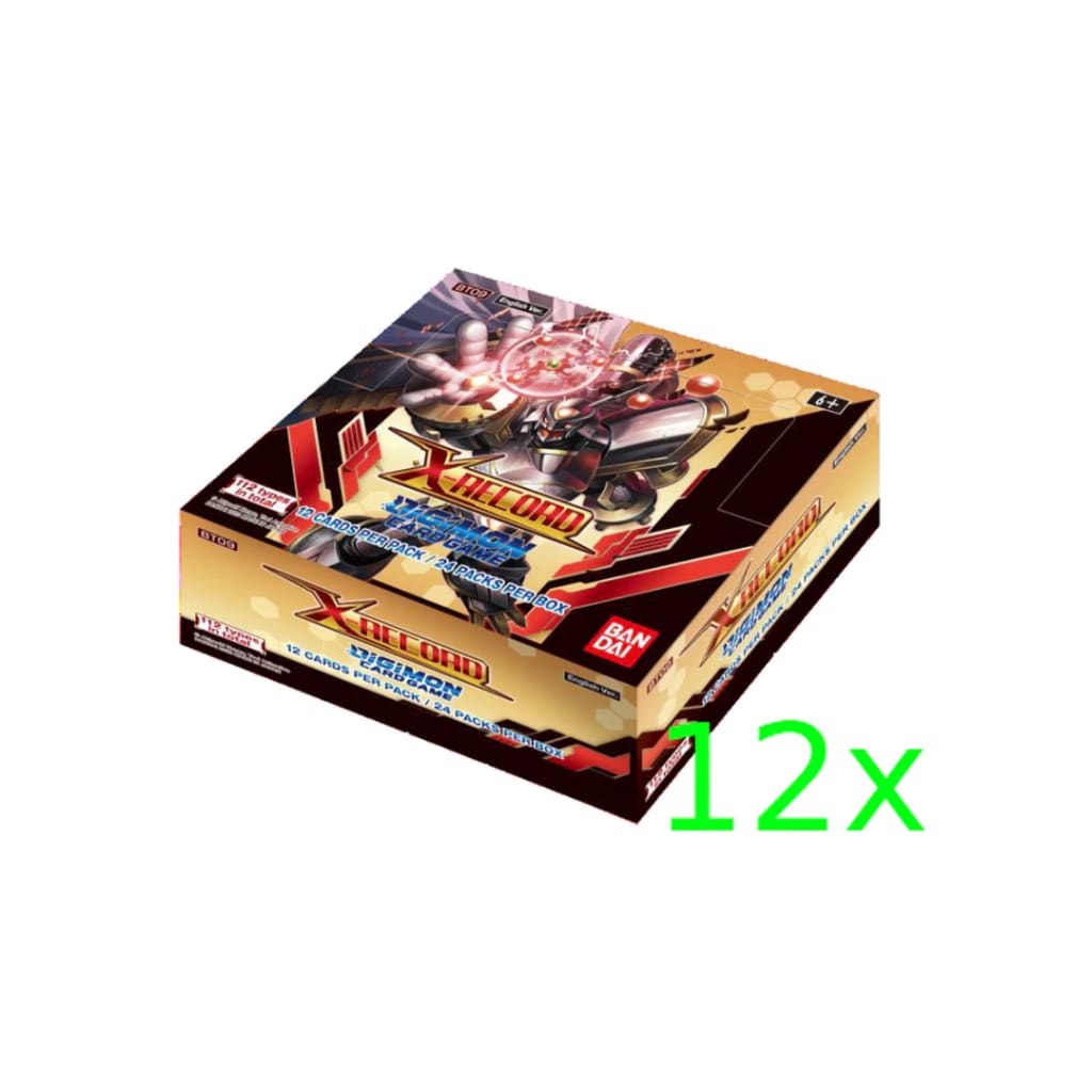 Digimon X-Record Booster Box Case Of 12 (Pre Order)