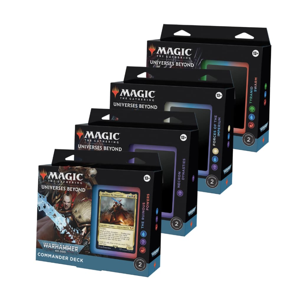 (Reprint) MTG - WARHAMMER 40,000 COMMANDER DECK - SET OF 4 DECKS (Pre Order)